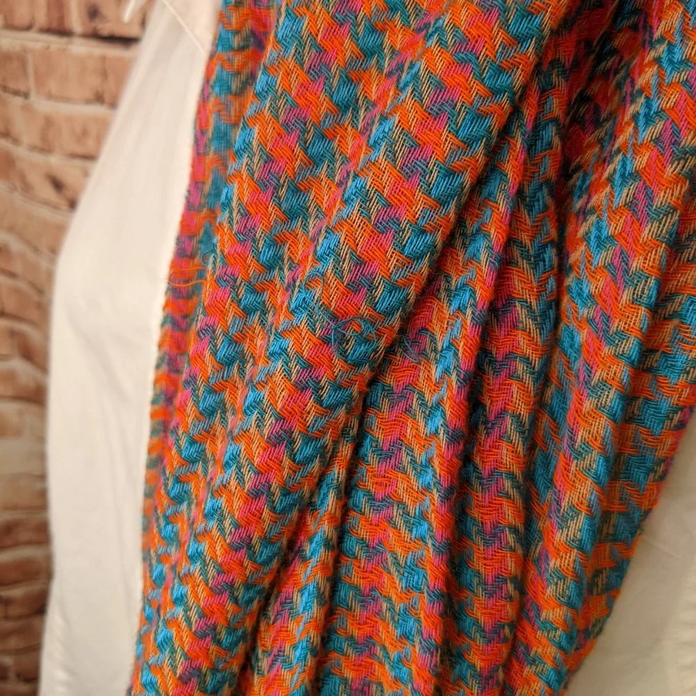 Multi-Color Scarf 82 long by 20 Wide with Tassels